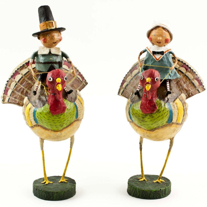 Tom & Goodie on Gobblers Lori Mitchell Collectible Figurine Set - Quirks!