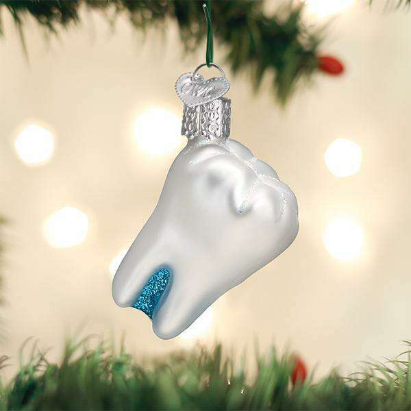 Old World Christmas Tooth Blown Glass Ornament