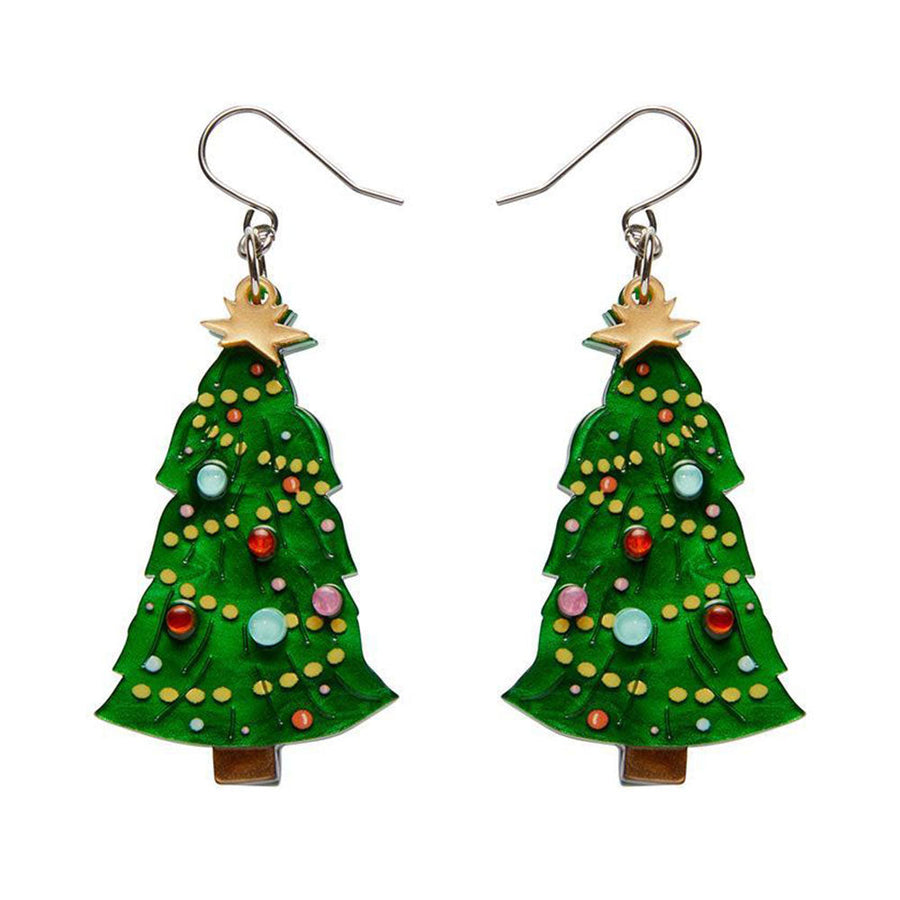 Topped With Tinsel Drop Earrings by Erstwilder image