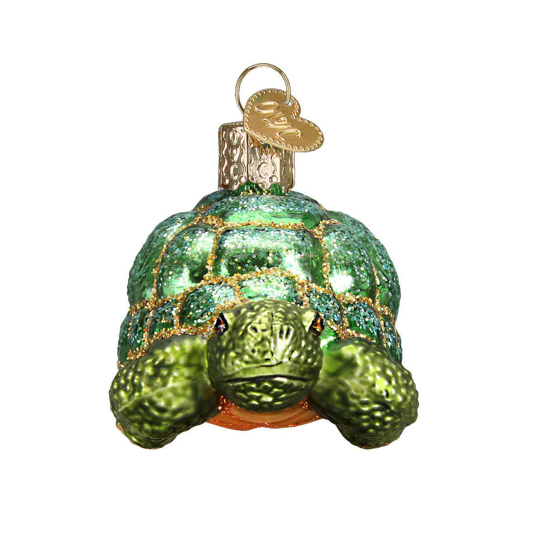Old World Christmas Tortoise Blown Glass Ornament