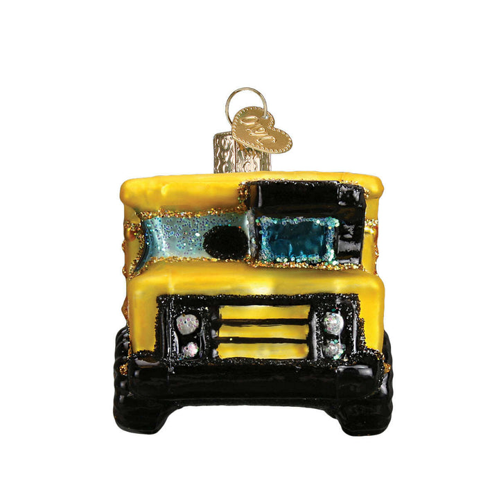 Old World Christmas Toy Dump Truck Blown Glass Ornament