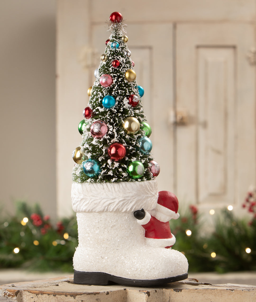 Santa Boot with Tree by Bethany Lowe Designs, image 2