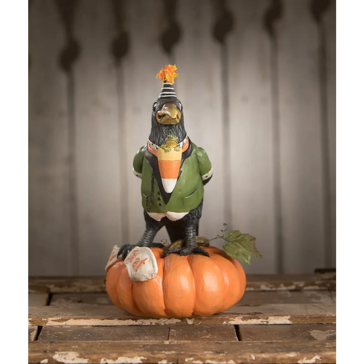 Tricky Crow on Pumpkin by Bethany Lowe - Quirks!