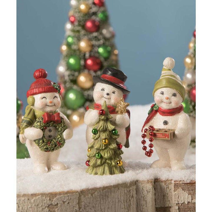 Trimming the Tree Snowman by Bethany Lowe Designs 1