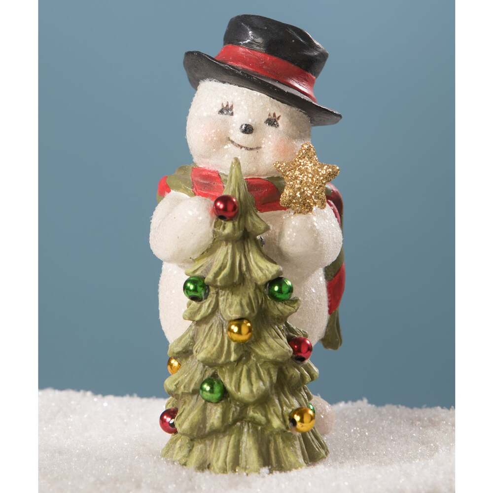 Trimming the Tree Snowman by Bethany Lowe Designs