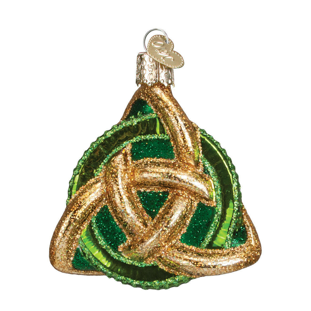 Old World Christmas Trinity Knot Blown Glass Ornament