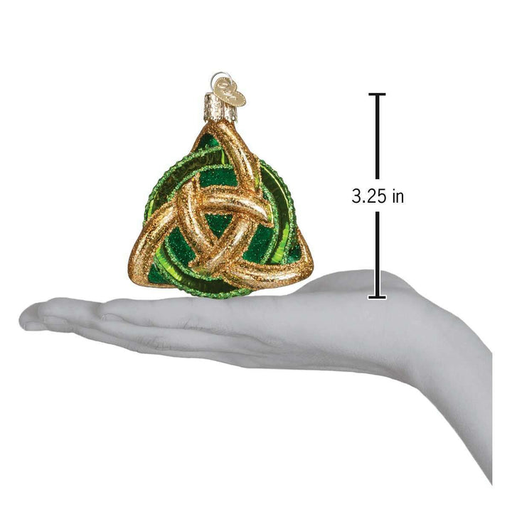 Old World Christmas Trinity Knot Blown Glass Ornament