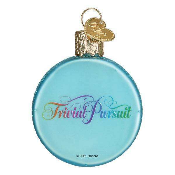 Old World Christmas Trivial Pursuit Blown Glass Ornament