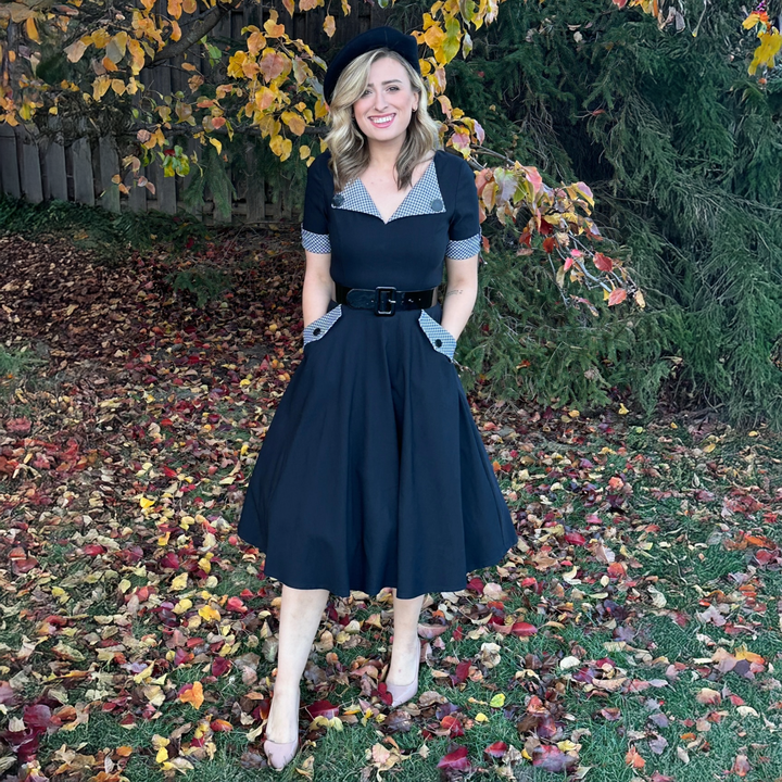 Trixie Circle Dress in Black