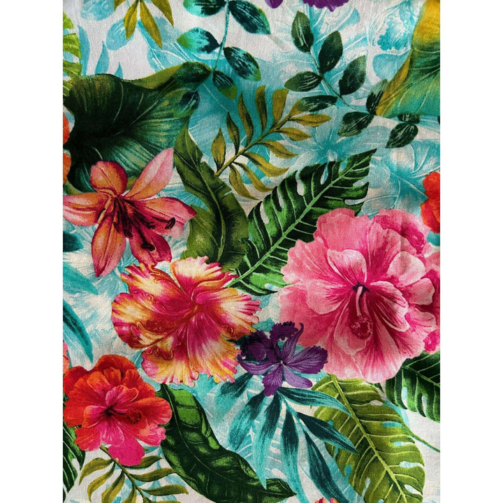 Tropical Fit & Flare Dress
