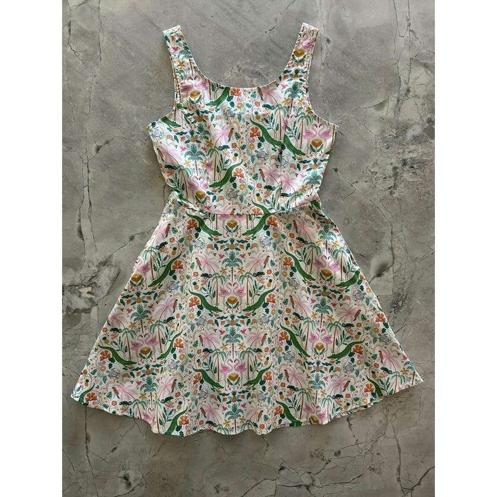 Tropical Skater Dress - Medium only, 1 left!