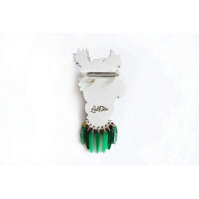 Tropical Tiki Girl Brooch by Laliblue - Quirks!