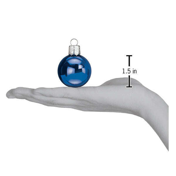 Old World Christmas Twilight Balls 1.5in 12 Count Blown Glass Ornament Set