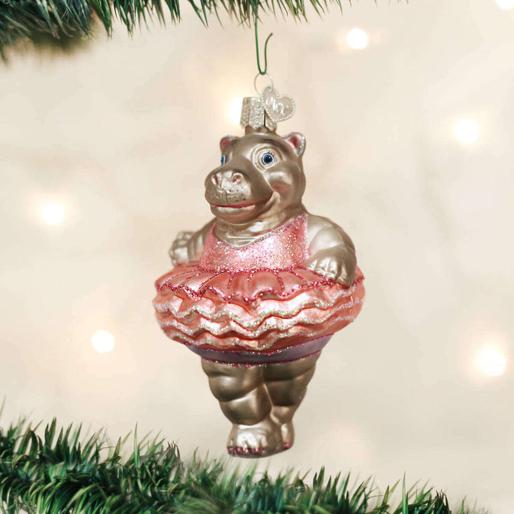 Old World Christmas Twinkle Toes Blown Glass Ornament