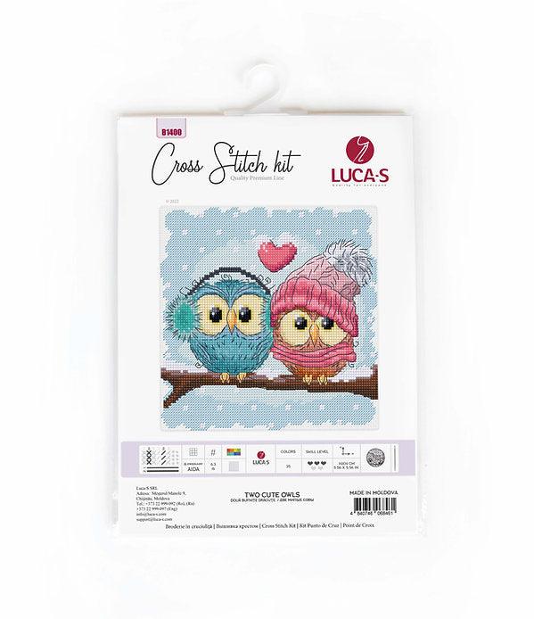 Two Cute Owls B1400L Counted Cross-Stitch Kit