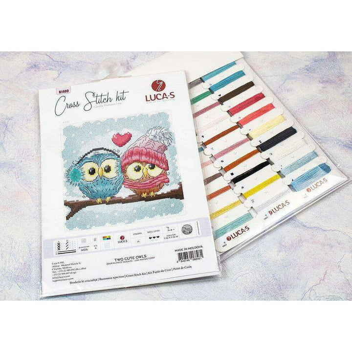 Two Cute Owls B1400L Counted Cross-Stitch Kit