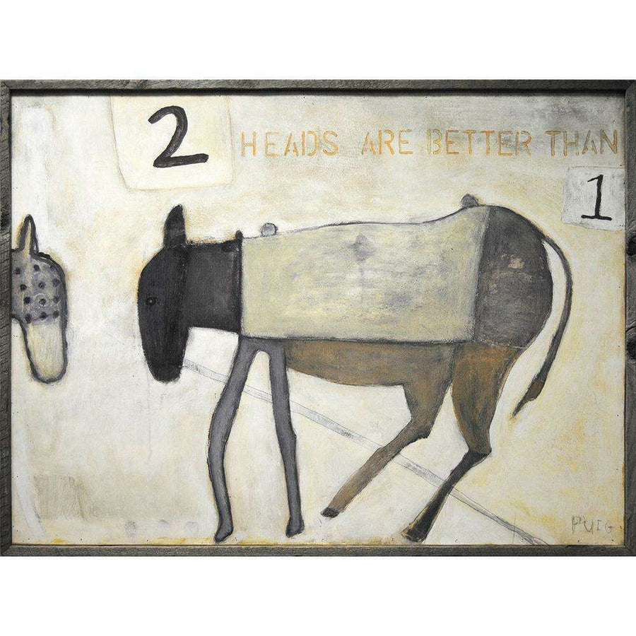 "Two Heads Are Better Than One" Art Print - Quirks!
