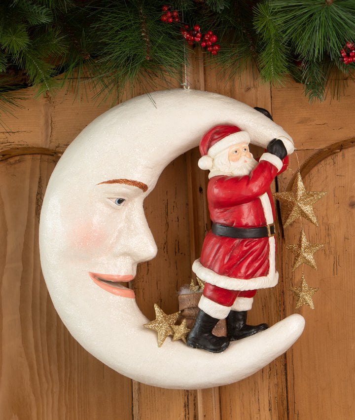 Starlight Santa in Moon by Bethany Lowe Designs, image 4