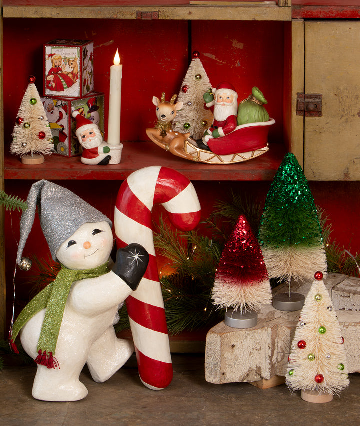 Santa Taper Candle Holder by Bethany Lowe Designs, image 5