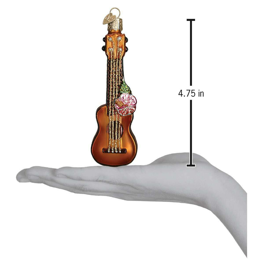 Old World Christmas Ukulele Blown Glass Ornament