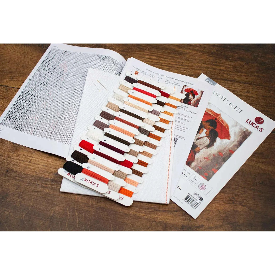 Under the Umbrella BU5047L Counted Cross-Stitch Kit