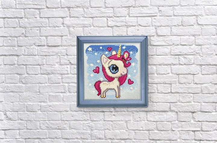 Unicorn in Love CS2530 7.9 x 7.9 inches Crafting Spark Diamond Painting Kit