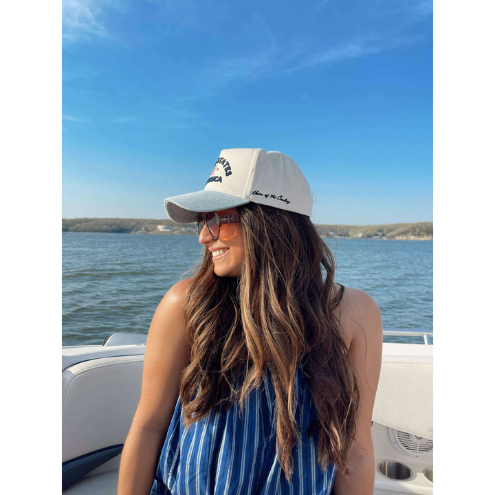 United States of America - Denim Blue Vintage Trucker Hat