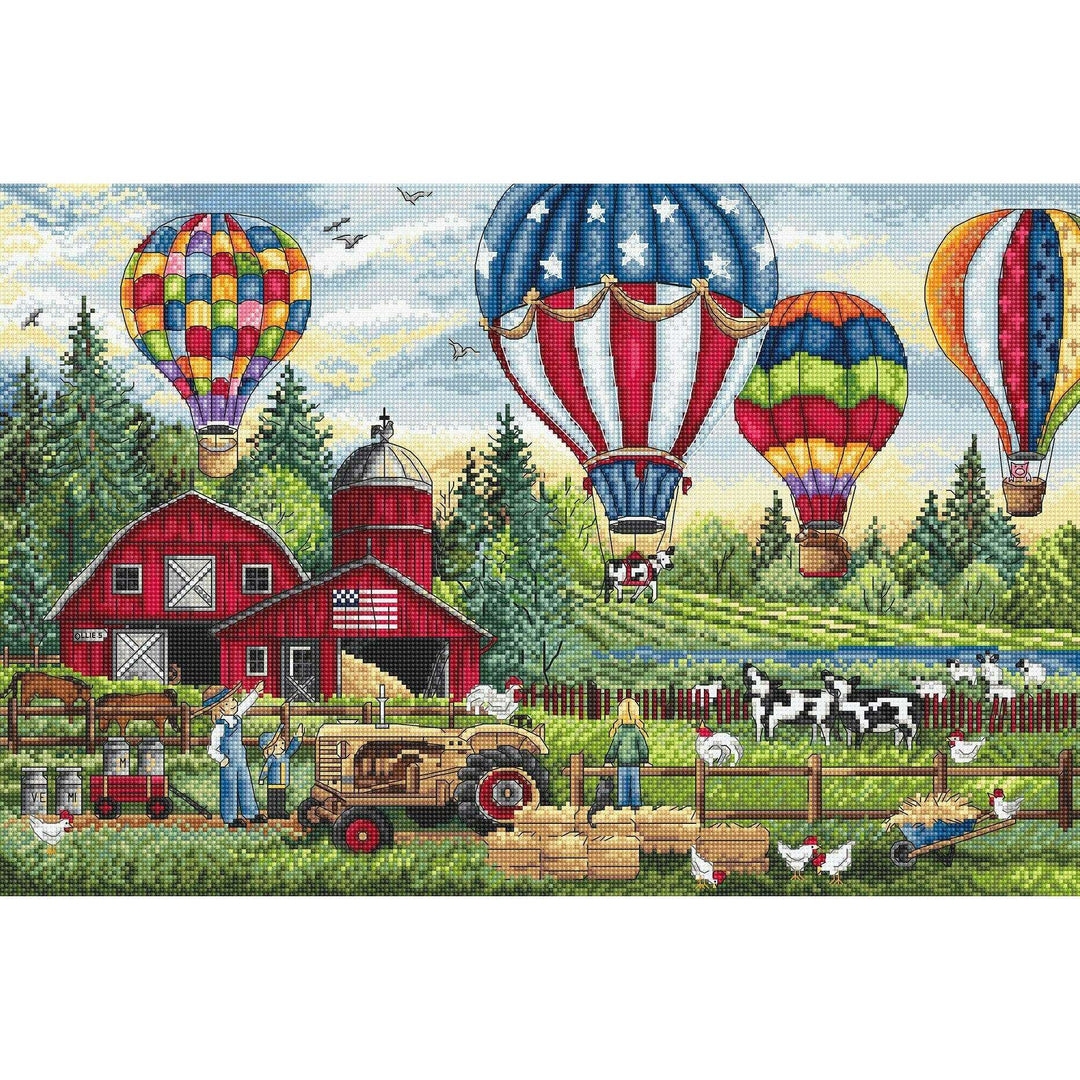 Up Up and Away L8048 Counted Cross Stitch Kit