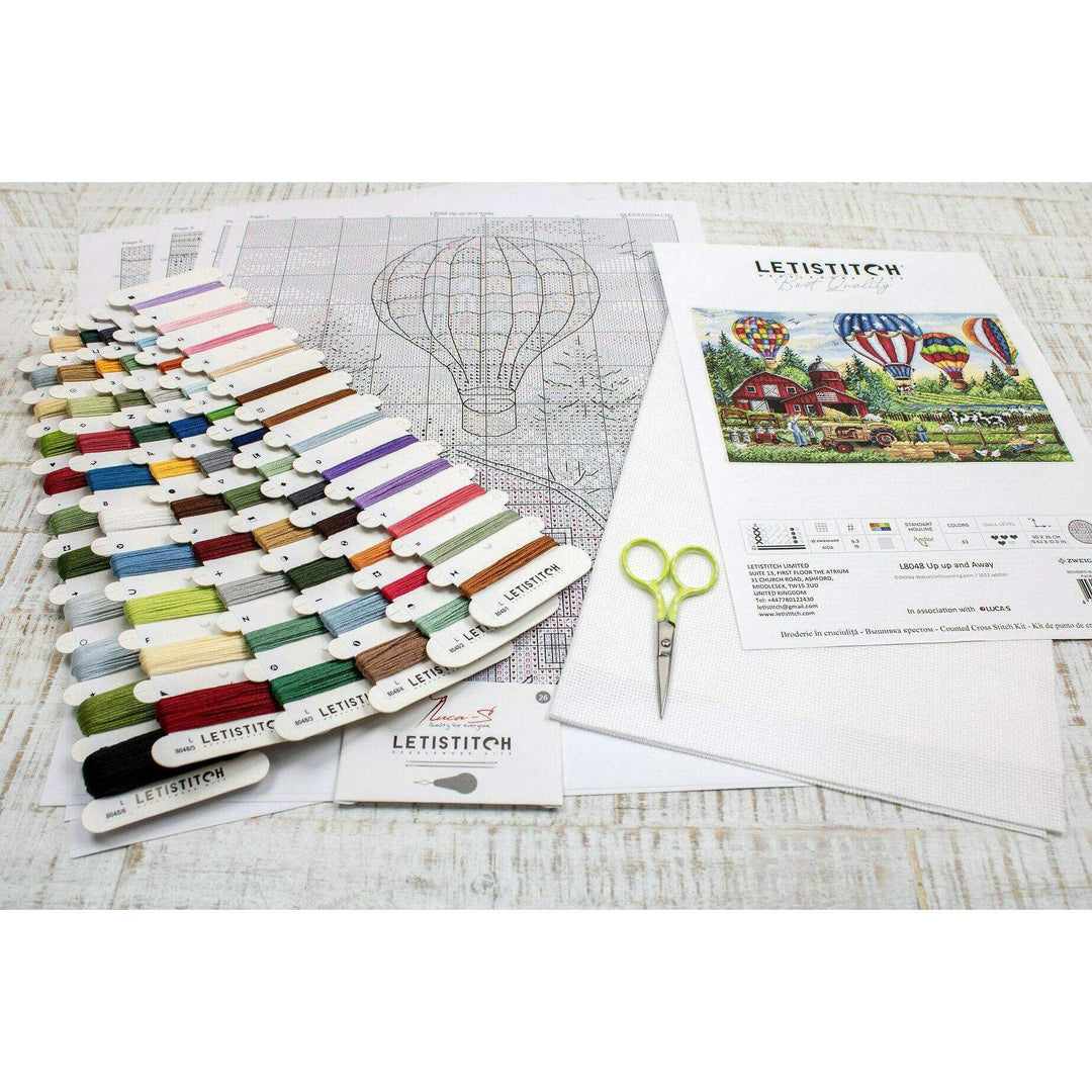 Up Up and Away L8048 Counted Cross Stitch Kit