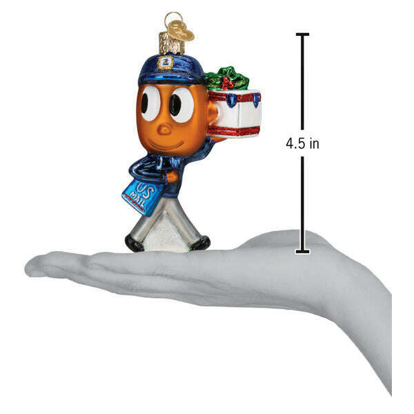 Old World Christmas USPS Mr. Zip Blown Glass Ornament