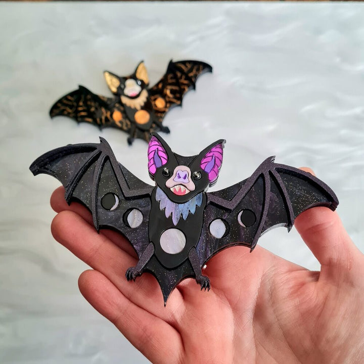 Vampire Bat Statement Necklace - Two Colours by Cherryloco Jewellery 2