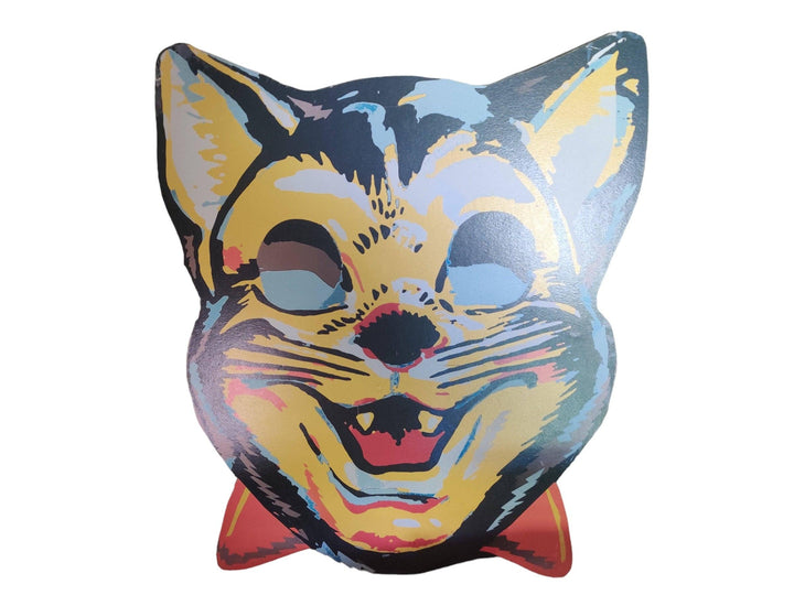 Vampire Cat Halloween Wood Cutout - 6" - Quirks!