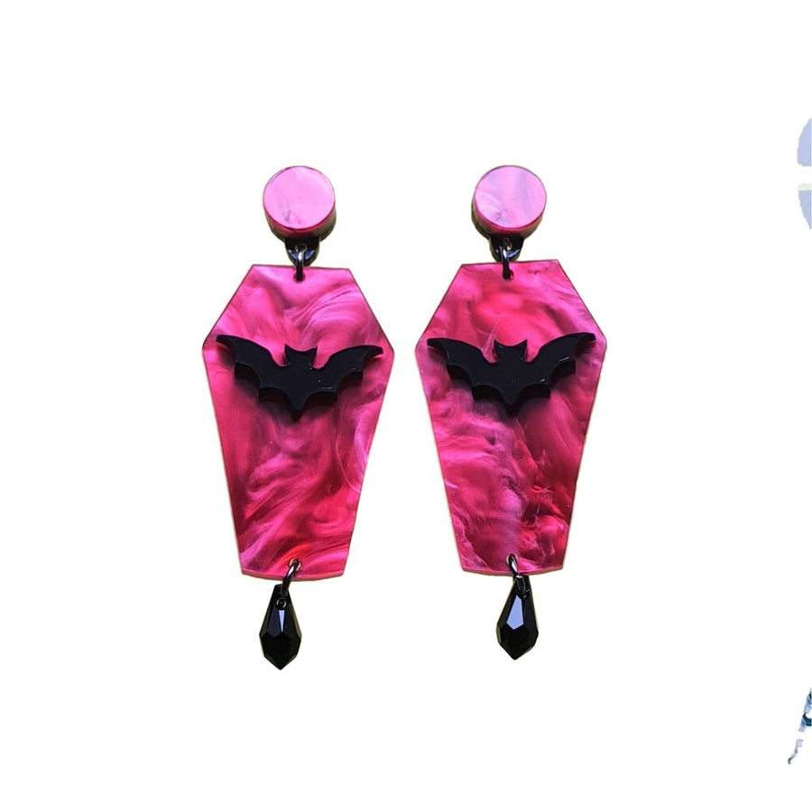 Vampire Coffin Earrings by Cherryloco Jewellery