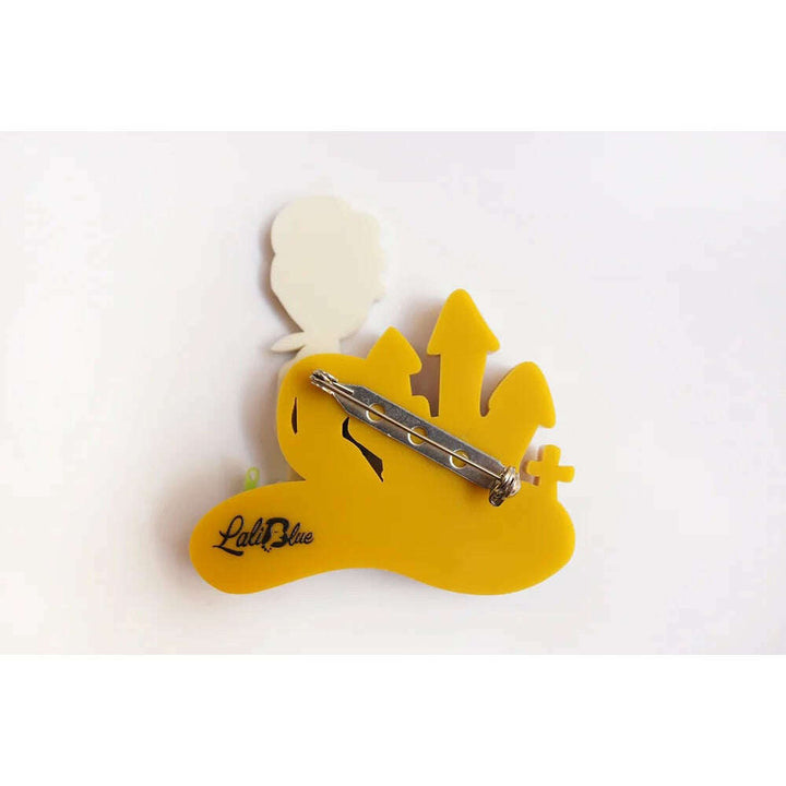 Vampire Playing with Sand Brooch by LaliBlue