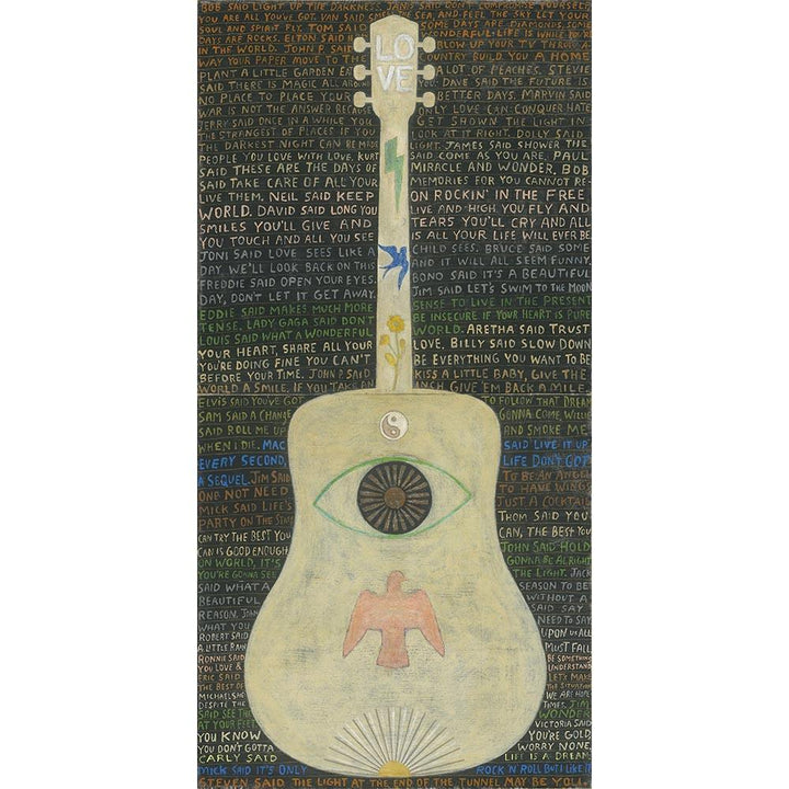 "Vertical Guitar (Legends #2)" Art Print - Quirks!