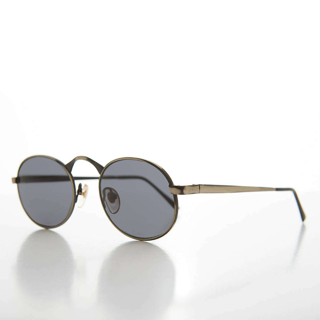 Victorian Oval Industrial Metal Vintage Sunglass - Jethro