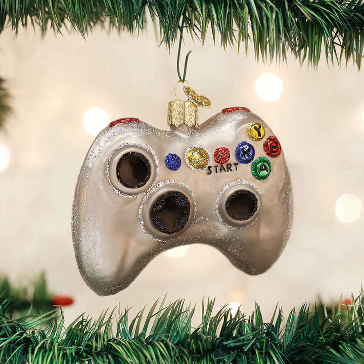 Old World Christmas Video Game Controller Blown Glass Ornament