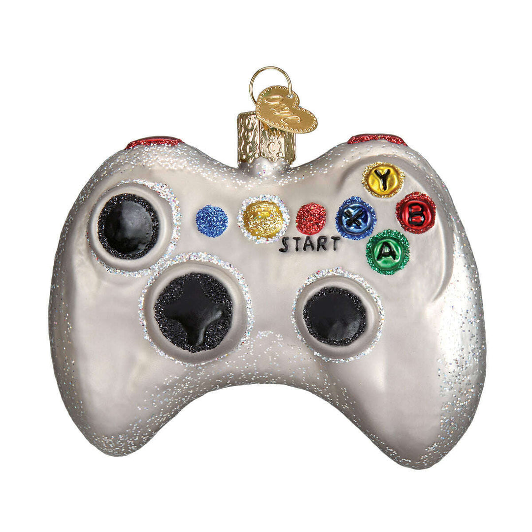 Old World Christmas Video Game Controller Blown Glass Ornament