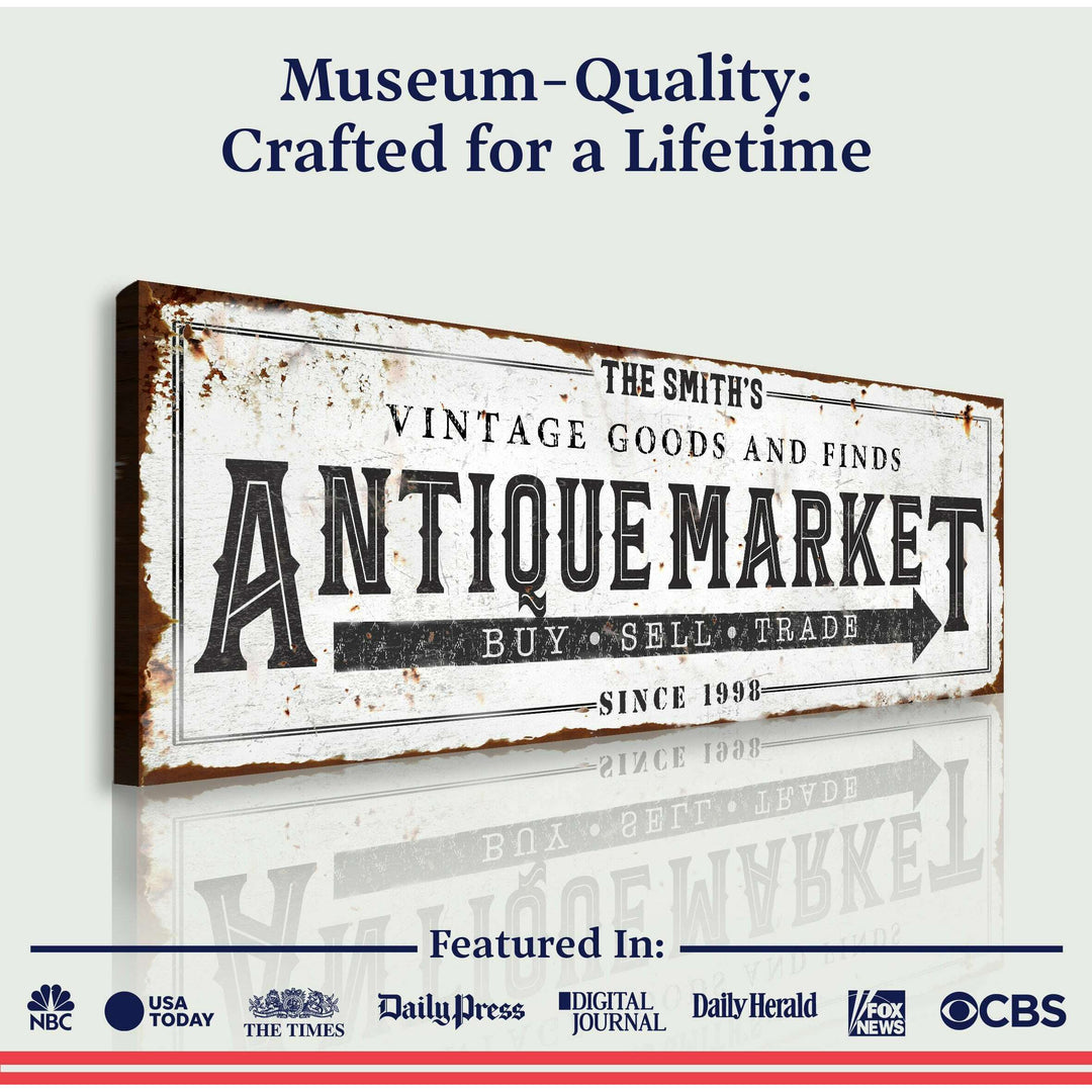 Vintage Antique Market Sign II