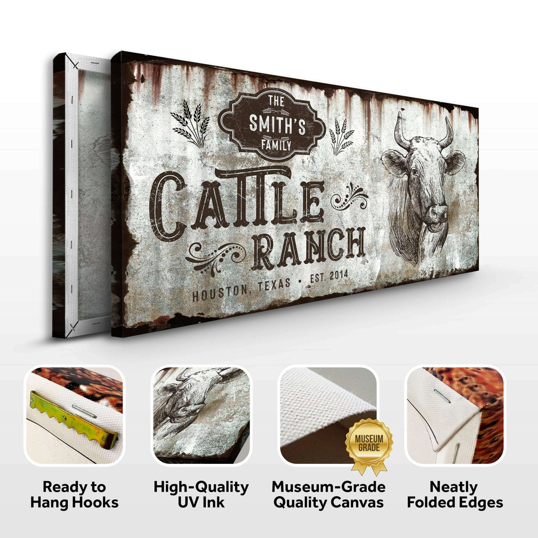 Vintage Cattle Ranch Sign