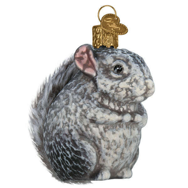 Old World Christmas Vintage Chinchilla Blown Glass Ornament
