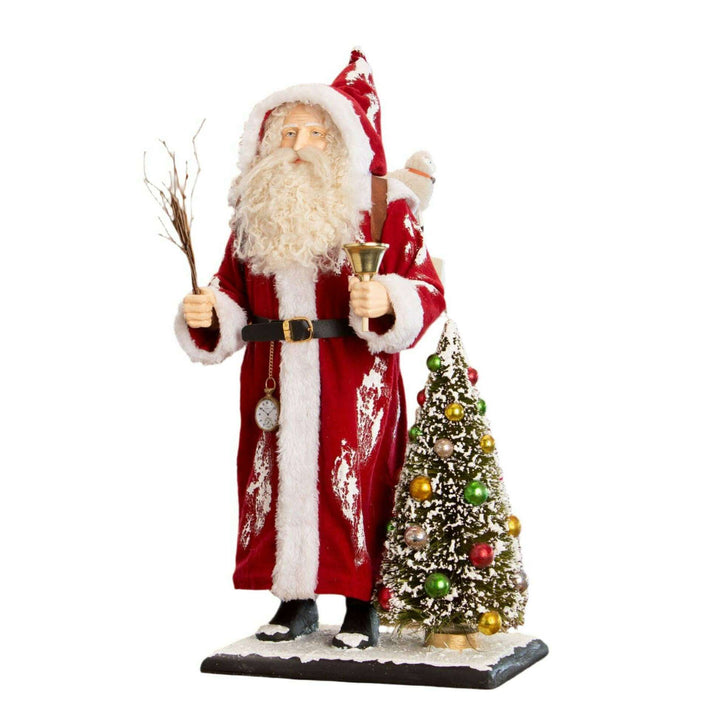 bethany lowe vintage santa bottle brush tree