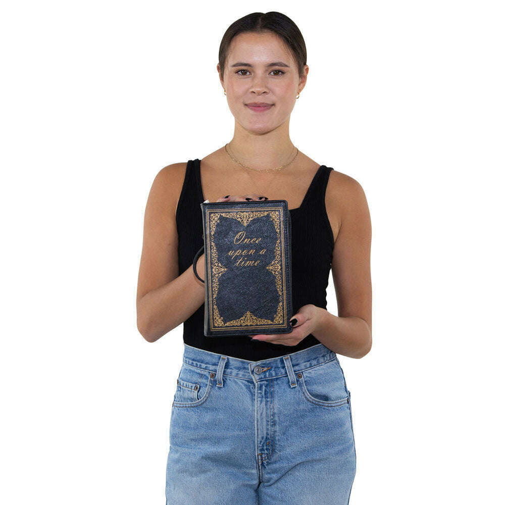 Vintage Hard Bound Story Book Clutch Shoulder Bag by Book Bags