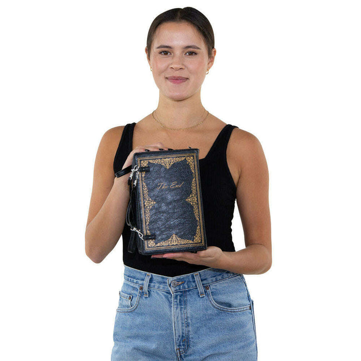 Vintage Hard Bound Story Book Clutch Shoulder Bag by Book Bags