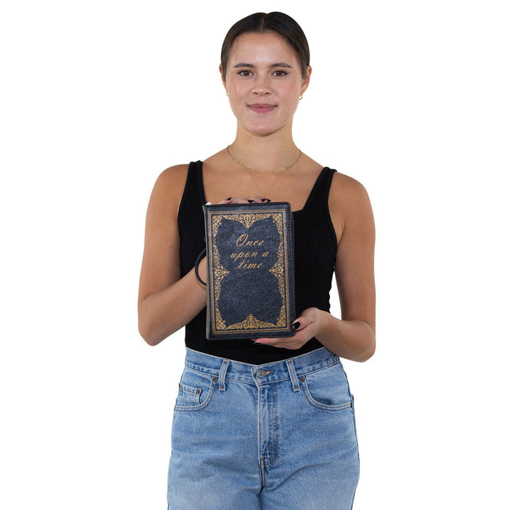 Vintage Hard Bound Story Book Clutch Shoulder Bag by Book Bags