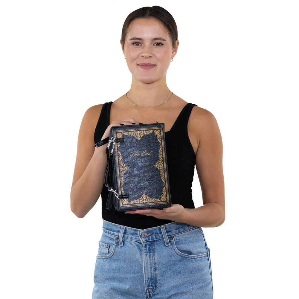 Vintage Hard Bound Story Book Clutch Shoulder Bag by Book Bags