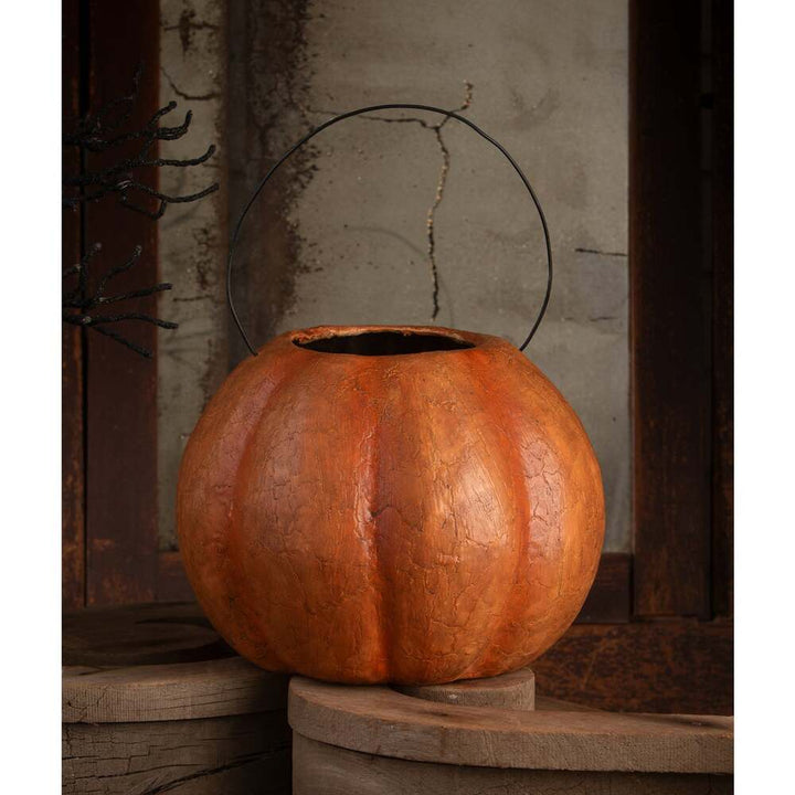 Vintage Pumpkin Bucket Large by Bethany Lowe Designs 2
