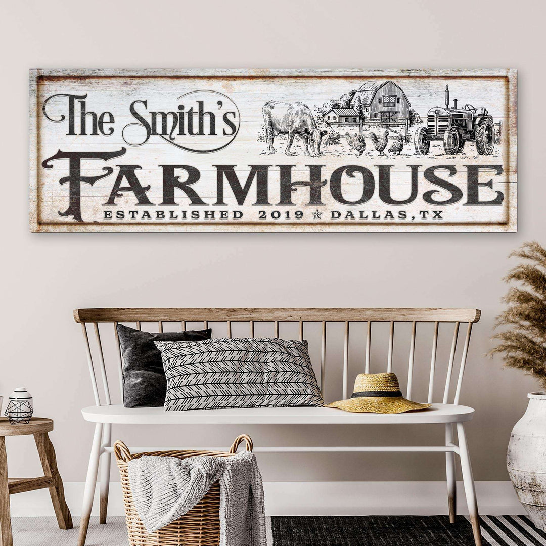 Vintage Rust Farmhouse Sign II