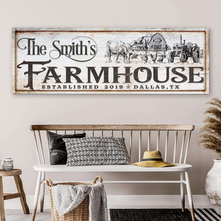Vintage Rust Farmhouse Sign II