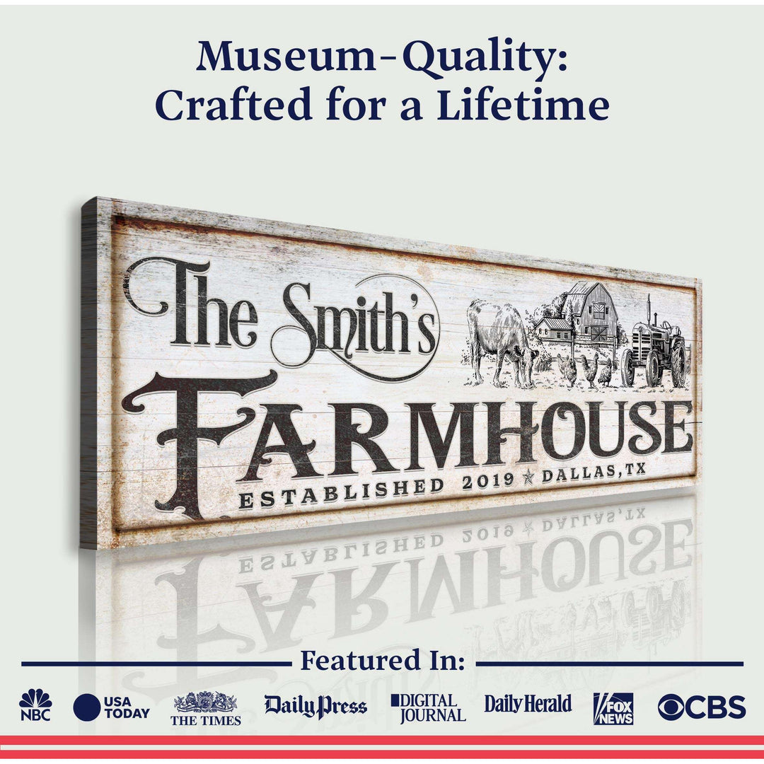 Vintage Rust Farmhouse Sign II
